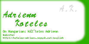 adrienn koteles business card